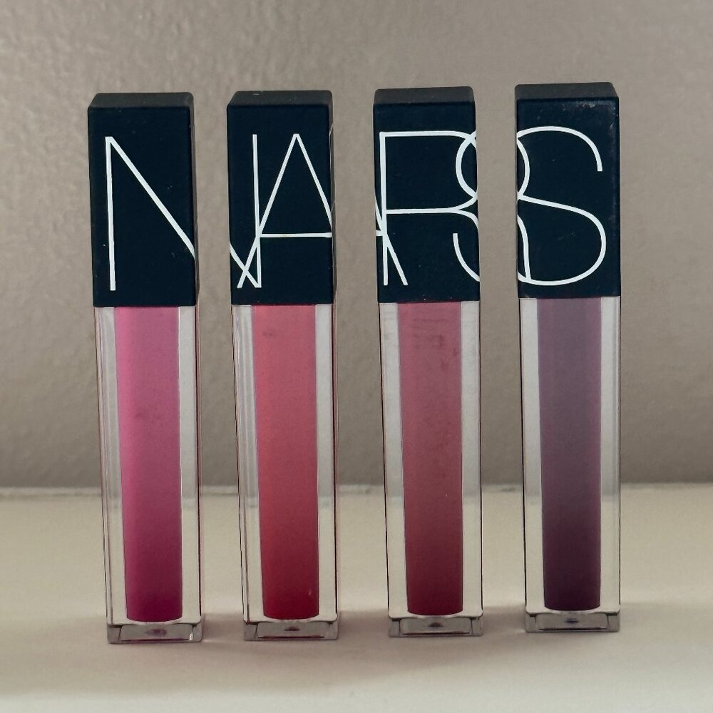 NARS Velvet Lip Glide Lipgloss 4 Shade Set NWOT
